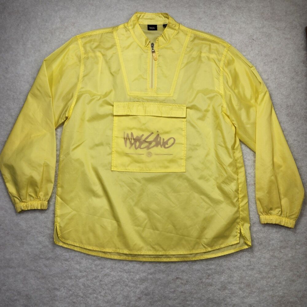 VTG Mossimo Windbreaker 1/4 Zip Jacket Ripstop Packable Sz M 90s Y2K (3316)